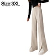 thumbnail image 2 of Pantalones Palazzo largos de pierna ancha e informales de cintura alta para mujer, pantalones de vestir de trabajo cómodos, 2 of 6