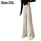 thumbnail image 2 of Pantalones Palazzo largos de pierna ancha e informales de cintura alta para mujer, pantalones de vestir de trabajo cómodos, 2 of 6