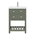 thumbnail image 2 of Water Creation Viola 24" Wood Single Bathroom Vanity in Glacial Green/Chrome, 2 of 14
