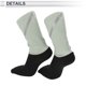 thumbnail image 4 of Calcetines de ciclismo Unique Bargains, transpirables, absorbentes de sudor, desodorantes, anti-fricción, gris y negro, talla única, 1 par, 4 of 6