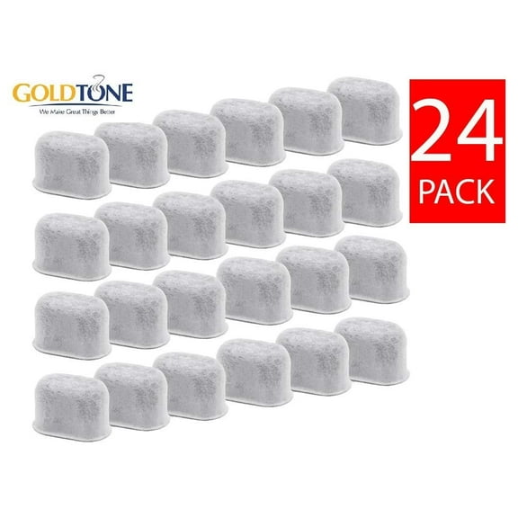 GoldTone Brand Activated Carbon Water Filters fits Keurig 1.0 and Keurig 2.0 Coffee Makers and Brewers. Replaces yout Keurig Charcoal Water Filter and Keurig Carbon Water Filter [24 Pack]
