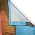 thumbnail image 3 of Ambesonne Summer Kitchen Curtains, Sea Sunset with Cliffs, 55"x45", Yellow Purple Blue, 3 of 3