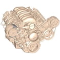thumbnail image 2 of Holley Performance Air Conditioner Bracket 20-133 For Use With GM LS Series Engines; Fits R4 Compressor; Passenger Side; Satin; Aluminum; Bracket and Hardware Only, 2 of 5