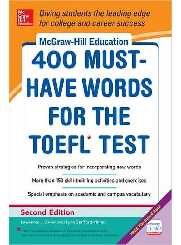 Pre-Owned McGraw-Hill Education 400 Must-Have Words for the Toefl, 2nd Edition (Paperback) 0071827595 9780071827591