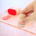 thumbnail image 3 of Homoyoyo 6-Piece Wood Stamp Handle Kit with Comfortable Grip, Retro Colors, Ideal for Crafting and Repair Projects, 3 of 4