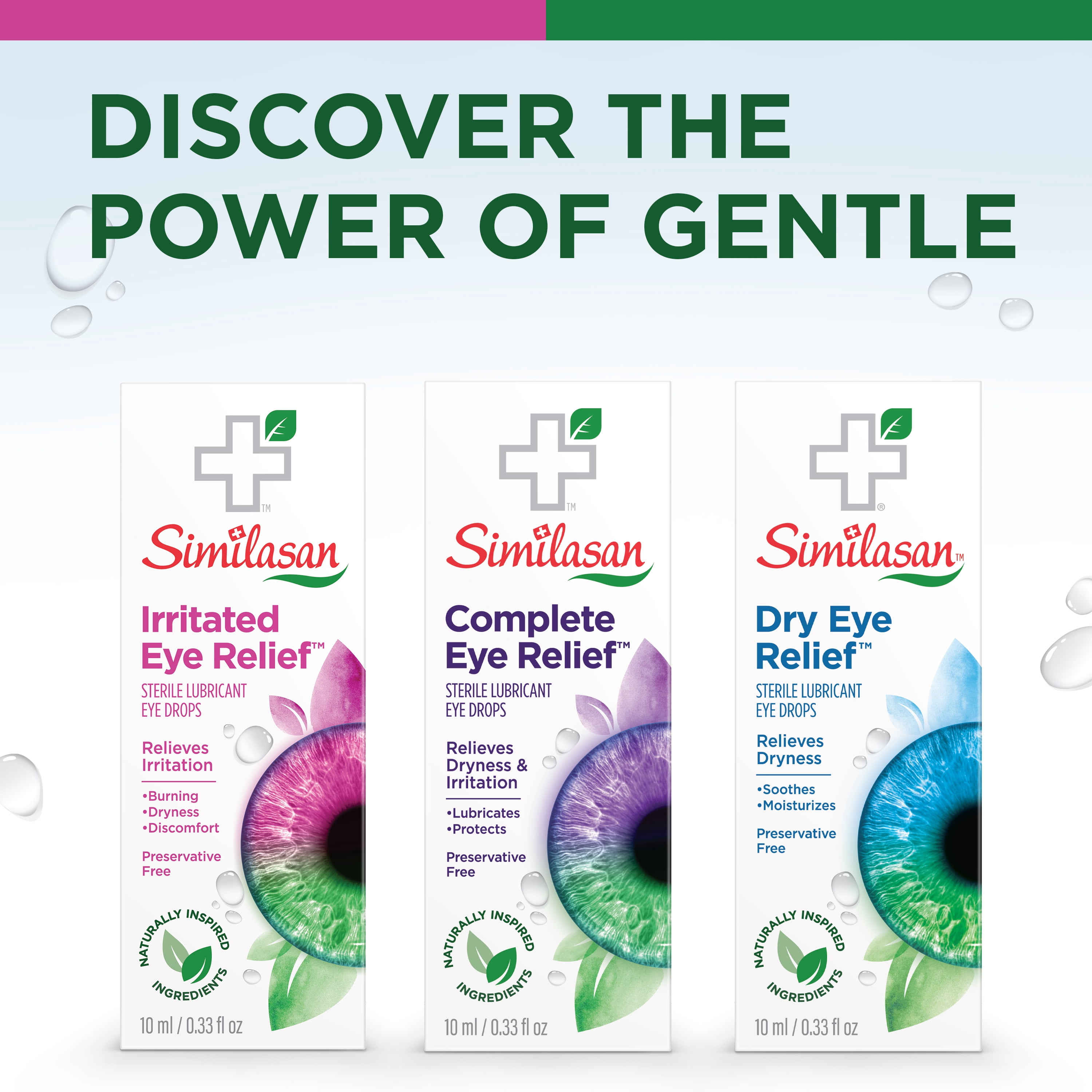 Similasan Preservative-Free Irritated Eye Relief Drops for Instant and Long-Lasting Comfort, 0.33 fl oz