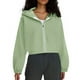 thumbnail image 2 of Jeans de tiro bajo,Sudadera con capucha de polar para mujer, sudadera de manga larga, chaqueta informal de poliéster, ligera y cómoda para usar en casa, sopatenor, 2 of 8