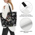thumbnail image 3 of Flower Sugar Skull Women's Tote Bags Reusable Grocery Shopping Bag Foldable for Beach Gym Work Daily Carry All, 3 of 6
