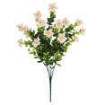 thumbnail image 2 of Champagne Artificial Flowers with Eucalyptus Leaves 1 Bunch Colored Faux for Outdoor Spring Decoration Realistic Suitable for Courtyards Family Gardens Flower Pots by Miyuadkai, 2 of 9
