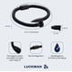 thumbnail image 5 of Pulsera para Hombre LUCKMAN de Clavo Piel Vegana y Acero Inoxidable Modelo Jack Negro UNITALLA, 5 of 6