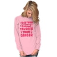 thumbnail image 3 of Together Tougher Than Breast Cancer Women Plus Size Long Sleeve Tee Brisco Brands 4X, 3 of 6