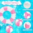 thumbnail image 3 of Anillos de natación inflables Whaline, 8 unidades, 58 cm, y pelotas de playa, 23 cm, 3 of 7