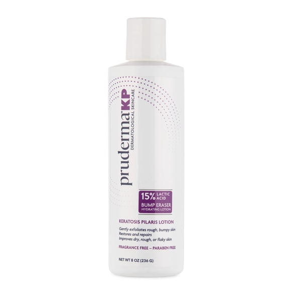 pruderma KP Keratosis Pilaris Treatment KP Bump Eraser Loción hidratante Bumps Be Gone Loción hidratante y exfoliante para piel seca áspera y con baches para el cuerpo 8 Oz