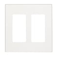 thumbnail image 1 of Placa de pared Leviton Decora de policarbonato blanco de 2 bandas, 1 of 3
