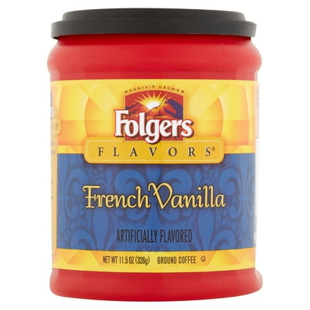 French Vanilla Flavor Oil - Folgers Flavors French Vanilla Ground Coffee, 11.5 oz