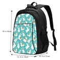 thumbnail image 5 of Balery Cartoon Llamas Print USB Charging Backpack for Men and Women - Water-Resistant, Anti-Theft Laptop Backpack with USB Port for Travel, Work, School, and College, 5 of 7