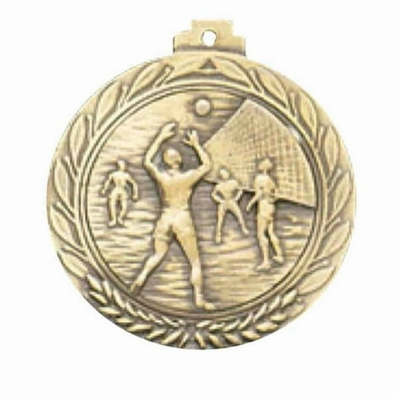 Awards Etc. AVOLM VOLLEYBALL MALE MEDALLION with RIBBON - Pack of 100