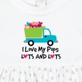 thumbnail image 4 of Inktastic I Love My Pops Girls Baby Dress, 4 of 5