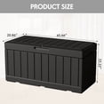 thumbnail image 7 of Devoko Indoor 82 Gallon Resin Deck Box, Black, 7 of 7