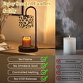 thumbnail image 5 of Candle Warmer Lamp with Timer Dimmer Leopard Print Brown Tan Black Shades Candle Lamp Warmer for Jar Candle with 4 Bulbs Gifts for Women Mothers Day Gift House Warming Gifts, 5 of 8