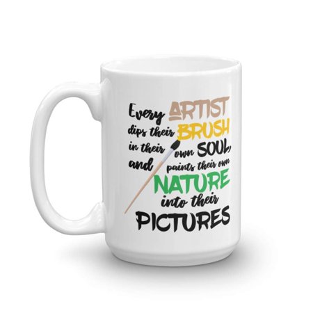 

Artist Brush Nature Stylish Statement Coffee & Tea Gift Mug (15oz)