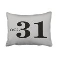 thumbnail image 1 of RYLABLUE Fun Happy Halloween Throw Pillow Covers Cushion Cover Case 20X30 Inches Pillowcases Two Side, 1 of 1