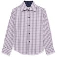 thumbnail image 2 of Isaac Mizrahi Boy s Long Sleeve Check Pattern Button Down Shirt, Pink, 2 3, 2 of 2