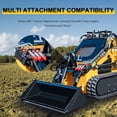 thumbnail image 2 of 23HP Mini Skid Steer Loader 739cc GAS Engine, Dual-cylinder, MMS Multi-functional Stand-On Mini Skid Steer Parallel Track Loader with Bucket, 2 of 9