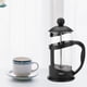 thumbnail image 4 of Cafetera portátil de vidrio de Acero inoxidable ANGGREK prensa francesa 600mL Transparente + negro, 4 of 8