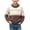 Coffee, variant on Fesfesfes Boys Geometric Pattern Knit Sweater Crew Neck Long Sleeve Color Block Pullover Top for School Daily Wear