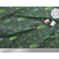 thumbnail image 2 of Soimoi Green Heavy Canvas Fabric Palm Leaves Print Fabric by the Yard 58 Inch Wide, 2 of 3