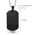 thumbnail image 3 of Mens Wolf Pendant Stainless Steel Inspirational Quote I am a Wolf Necklace Wolf Fans Gift Dog Tag Jewelry for Boyfriend Son Dad, 3 of 5