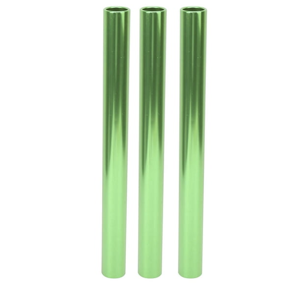 3pcs Aluminum Alloy Electroplating Relay Batons Track and Field Sprint Match BatonsGreen