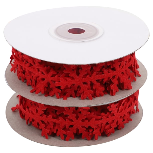 GOOHOCHY 2 cintas decorativas navideñas para envolver cajas de regalo