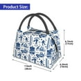 thumbnail image 2 of Disketp Skiing Enthusiast Bolsa Térmica Estampada, Bolsa Térmica Aislante para Almuerzo, Playa y Campamento, 2 of 6
