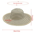 thumbnail image 2 of ZACPNCV Straw Hats for Women Foldable Packable Beach Hat with UPF 50 Protection Summer Vacation Khaki Free Size, 2 of 5