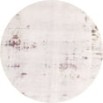 thumbnail image 1 of Ahgly Company Machine Washable Indoor Round Abstract Light Rose Pink Area Rugs, 4' Round, 1 of 7