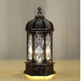 thumbnail image 3 of Christmas Retro Luminous Hexagonal Glass Lantern Decoration For Party Niuniu, 3 of 5