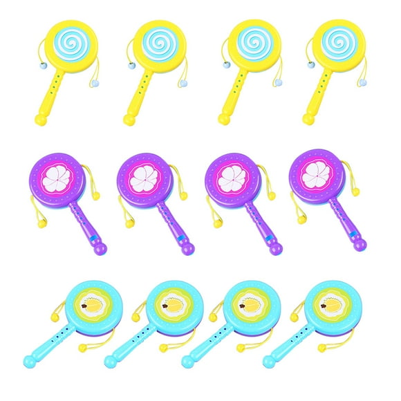 12 piezas de sonajeros creativos para bebés, juguetes educativos para bebés