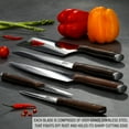 thumbnail image 5 of Deco Chef 16 Piece Kitchen Knife Set Wood Handles Chef Knife Cleaver Kitchen Shears and More, 5 of 9