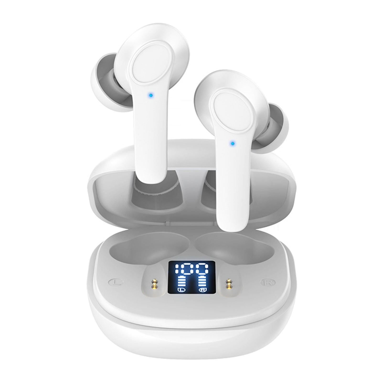 Translation Earbuds Bluetooth Wireless Headphones Real Instant Language Translator Device Portable In-Ear White Communication White #9w9q6