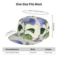 thumbnail image 6 of Fotbe Vintage Flower Flat Bill Visor Cap Classic Snapback Hat Polyester Foam Trucker Hat Trucker Cap Adjustable Baseball Cap, 6 of 9