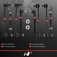 thumbnail image 2 of A-Premium 8Pcs Front Rear Suspension Kit Inner Outer Tie Rod End Sway Bar Link Stabilizer Link Compatible with Toyota Camry 2007-2011 L4 2.4L ELECTRIC/GAS, 2 of 9