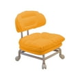 thumbnail image 2 of HOZVOMI Backrest Chair Household Round Stool Small Stool with Swivel Wheels, Compact Design, 2 of 6