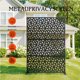thumbnail image 2 of 72x47 pulgada freestanding metal privacy screen con stand para outdoor y indoor use (patio, lawn, garden, deck, balcony), 2 of 8
