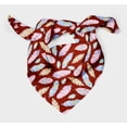 thumbnail image 3 of Bimba Foulard en Pure Soie Imprimée Aquarelle à Plumes Rouges pour Cheveux, Cou, Tête Bandanas pour Femmes 40 x 40 Pouces, 3 of 6