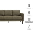 thumbnail image 3 of Hawken Boucle Fabric Sofa in Antique Espresso, 3 of 9