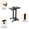 thumbnail image 3 of Luxor Office Desk Adjustable Height Presentation Workstation - Gray, 3 of 7