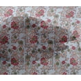 thumbnail image 4 of oneOone Viscose Chiffon Fabric Leaves & Floral Block Printed Craft Fabric BTY 42 Inch Wide, 4 of 4