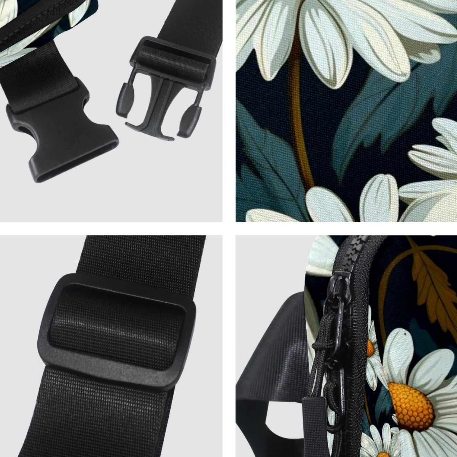 Daisy Lightweight Adjustable Waist Packs Crossbody Bag Fanny Pack with Extension Strap Unisex